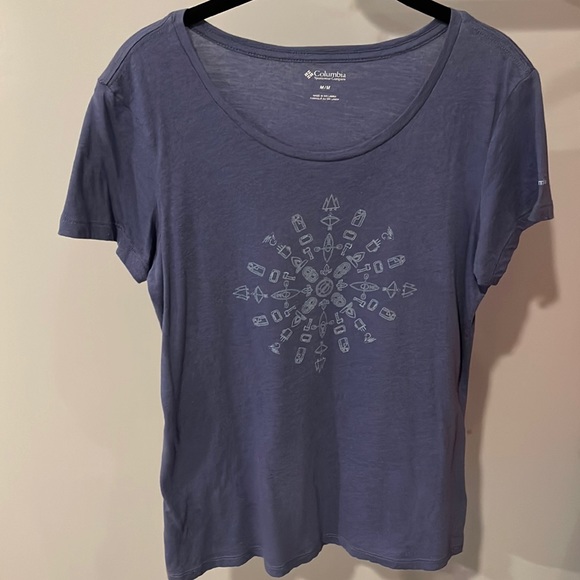 Columbia Tops - Columbia Women’s Active Kayak Camping Periwinkle Tee, sz M